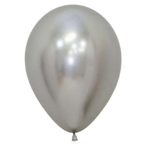 Party Balloons 10pk - Metallic Silver