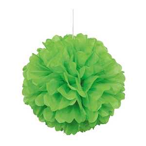 St Patricks: Tissue Paper Pom Pom 25cm - Lime