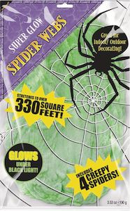 Halloween super glow web