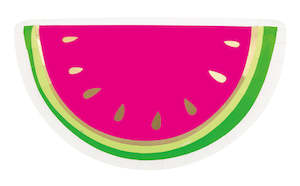 Watermelon Shaped Paper Plates 8pk
