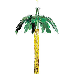 Hawaiian Luau: Hanging Foil Palm Tree
