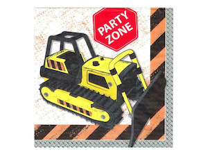 Construction: Construction 'Party Zone' Napkins 20pk