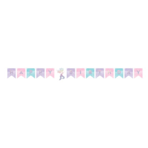 Mermaid Shine Iridescent Birthday Banner