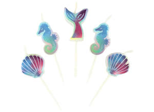 Mermaid Candles - 5pk