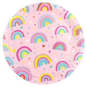 Rainbows: Rainbow Party Plates 8pk