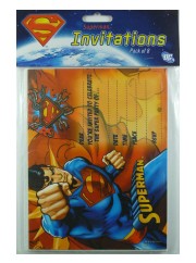 Super Hero: Superman Invites 8pk