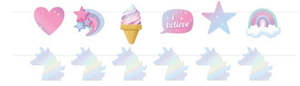 Unicorn Party Bunting 2pk