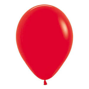 Red: Balloon Single Standard Red