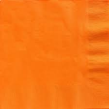 Orange: Dinner Napkins - Orange 20pk