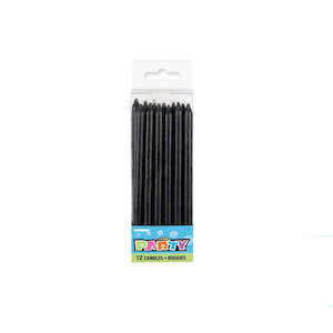 Black: Candles Black 12pk