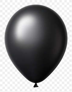 Black: Balloon Single Black