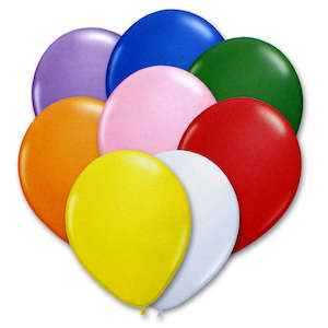 Rainbow: Party Balloons 12pk Assorted