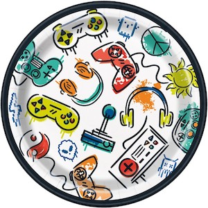 Game Over Paper Plates 8pk