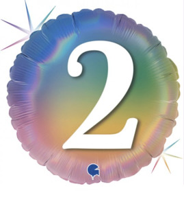 Milestone Age: 2nd Birthday Foil Balloon - 45cm