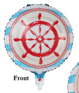 Nautical Party Foil Balloon 45cm