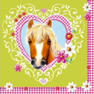 Green Horse Napkins (20)