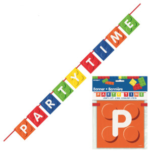 Lego Blocks "Party Time" Banner