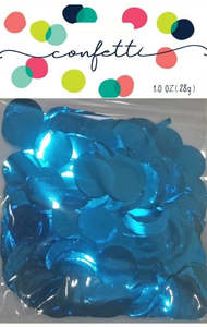 Blue Circles Foil Party Scatters 2cm (28g)