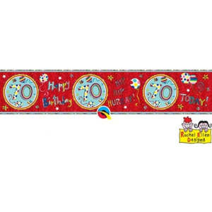 Happy 70th Birthday Foil Banner 2.6m