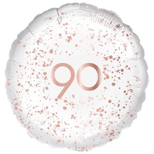 Foil Balloon 18"Happy Birthday Rose Gold Splatter 90