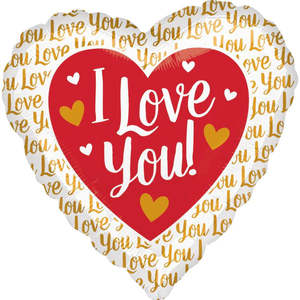 Balloon Foil 18" I Love You Heart