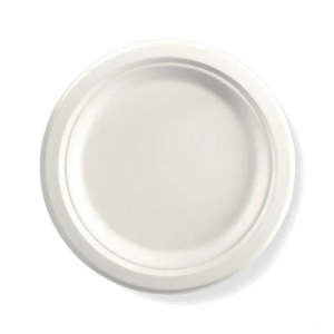 White Bio Plate 23cm 25pk