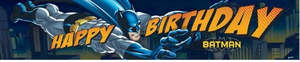Batman Happy Birthday Party Banner