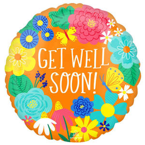 Other Messages: Get Well Soon Foil 45cm Balloon