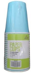 Plastic Paper Cups: White Paper Cups 266ml (24)