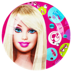 Disposable Plates: Barbie Party 7in Paper Plates (6pk)