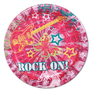 Disposable Plates: Rock On Plates (8)