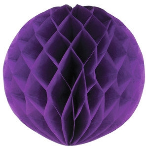 Puff Balls Honeycomb: Purple Honeycomb Lantern - 25cm