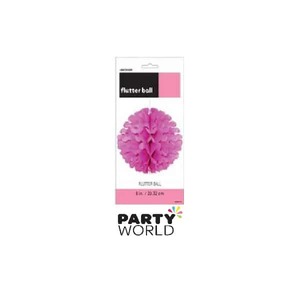 Puff Balls Honeycomb: 20cm Tissue Puff Ball - Hot Pink