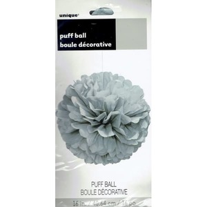 Puff Ball  40cm - Silver