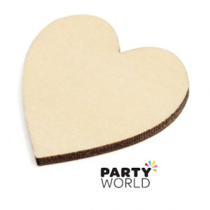 Wooden Heart Cutouts approx 5 x 5cm(50mm) (20)