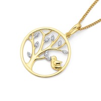 Products: 9ct Diamond Set Tree of Life Pendant