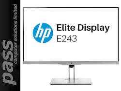 Monitors: 24" HP EliteDisplay E243M IPS LED Backlit LCD Monitor with Webcam and Speakers