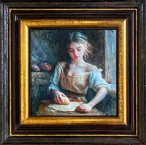 The Breadmaker Luke Hollis, Oil Paintings for Sale NZ