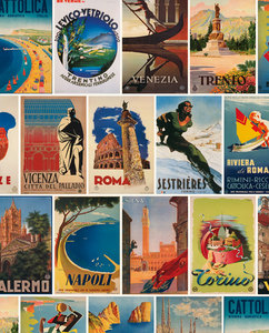 Products: Wrap - Italian Postcards