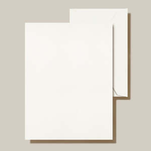 Writing Paper - Crane - Pearl White Half Sheets