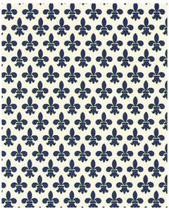 Wrap - Blue Fleur de Lys