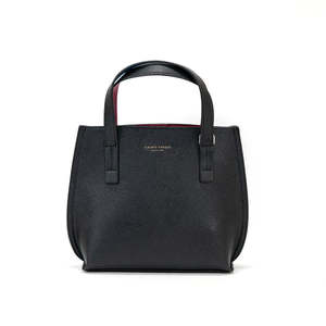 CM - Iconic Mini Tote Bag - Black/Burgundy