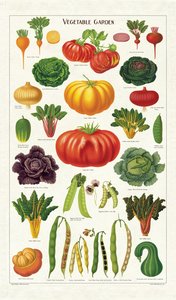 C - Tea Towel - Vegetable Garden
