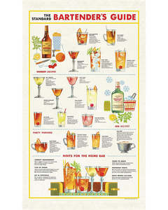 Tea Towels: C - Tea Towel - Bartender's Guide
