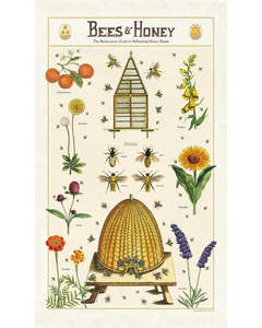C - Tea Towel - Bees & Honey
