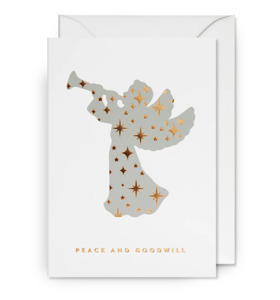Christmas: Christmas Card - Peace & Goodwill Angel