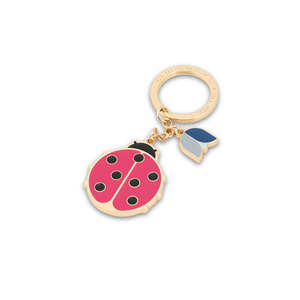 CM - Key Ring - Ladybird - Fuchsia