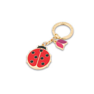 CM - Key Ring - Ladybird - Cherry Red