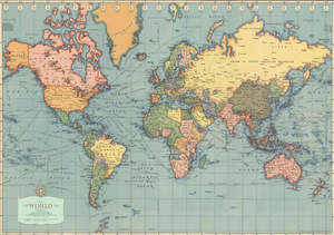 Poster - Modern World Map