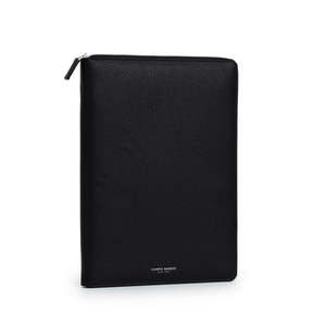 Accessories: CM - A4 Isaac Portfolio w Zip - Black
